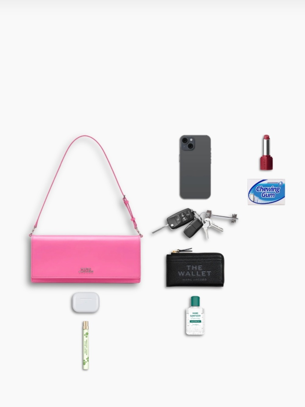 Marc Jacobs The Glam Mirror Shoulder Bag in Bow Pink - Picture 6 of 6